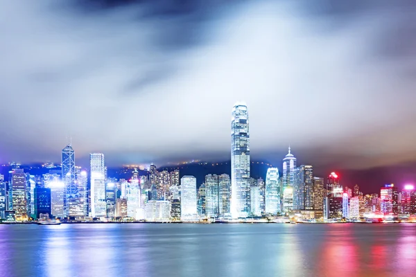 Hong kong cidade à noite — Fotografia de Stock