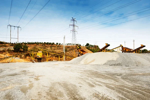 İşleme tesisi ezilmiş taş, kum ve çakıl için