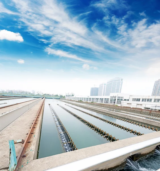 Water cleaning facility outdoors — Stock Photo, Image