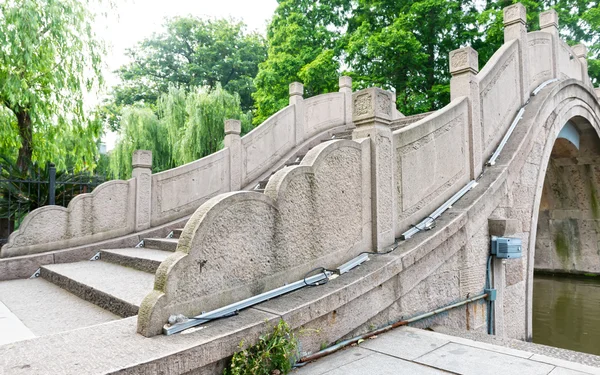 Old park bridge at spring — Stock Photo, Image