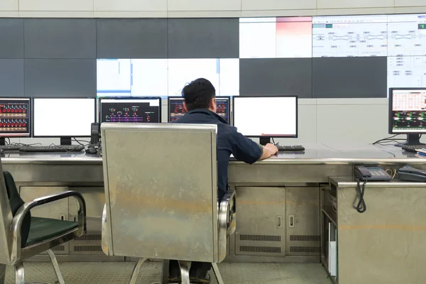 Modern plant control room — Stock Photo, Image