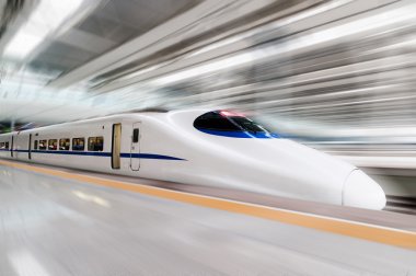 modern yüksek hızlı tren
