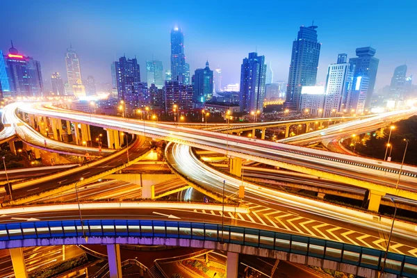Shanghai uitwisseling viaduct — Stockfoto