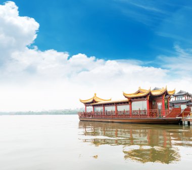 Hangzhou Xihu geleneksel gemiye