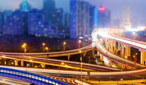 Shanghai interchange överfart — Stockfoto