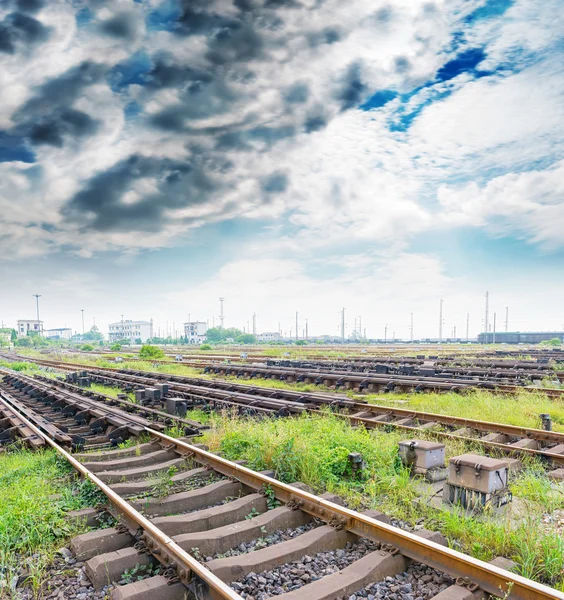 Vägen framåt järnväg — Stockfoto