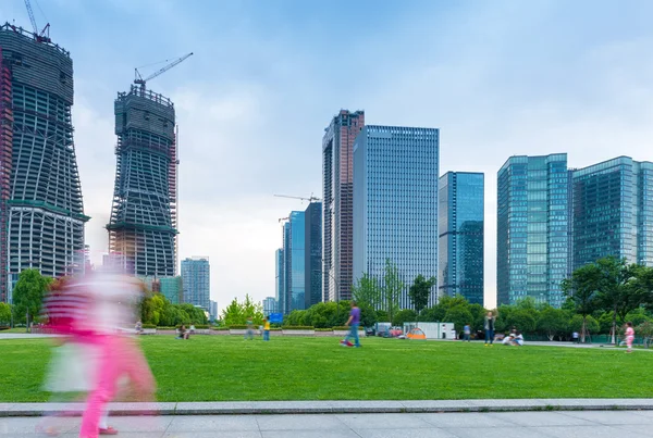 Moderne gebouwen in hangzhou — Stockfoto