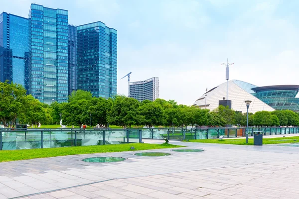 Moderne gebouwen in hangzhou — Stockfoto