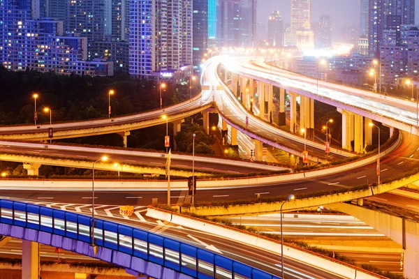 Overpass de intercâmbio de Xangai — Fotografia de Stock