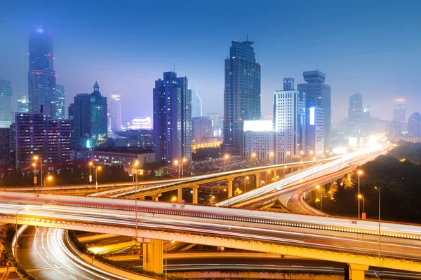 Overpass de intercâmbio de Xangai — Fotografia de Stock