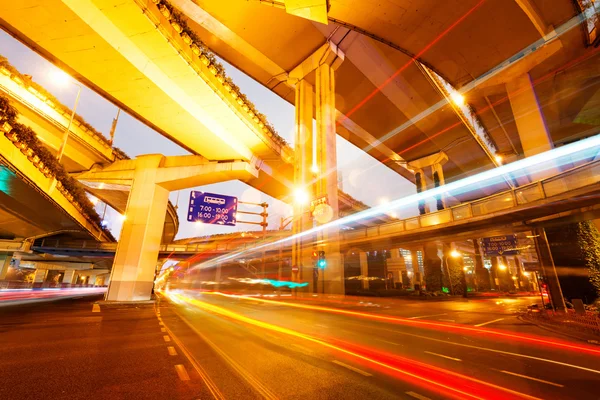 Puente de paso elevado en Shanghai — Foto de Stock