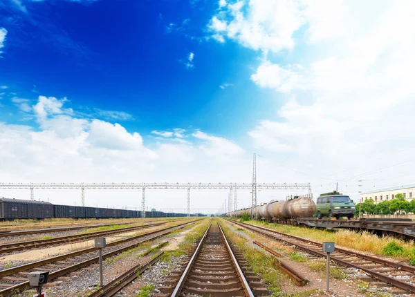 The way forward railway — Stock Photo, Image