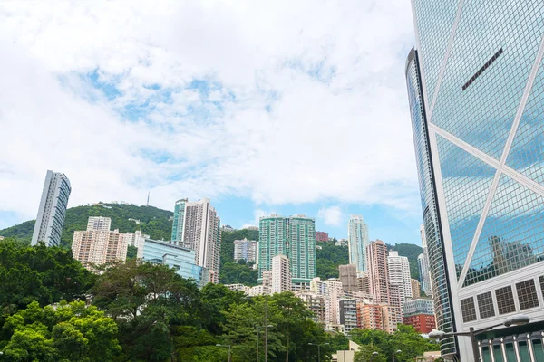 Σύγχρονο επιχειρηματικό κέντρο στο Χονγκ Κονγκ — Φωτογραφία Αρχείου