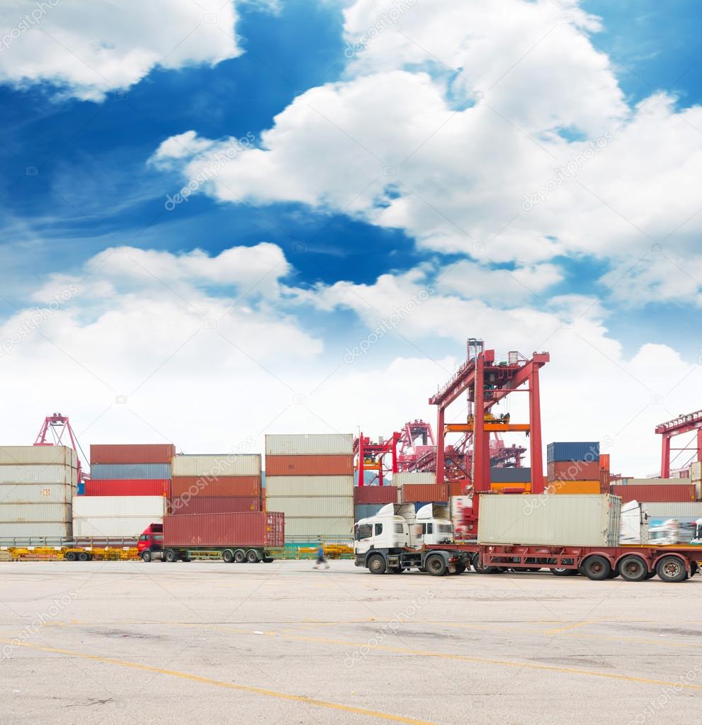 Cargo Containers at the docks