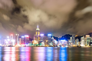 Geceleyin Hong Kong Şehri