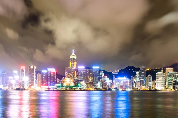 Hong kong ville la nuit — Photo