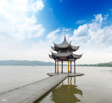 Hangzhou, Çin için eski köşk
