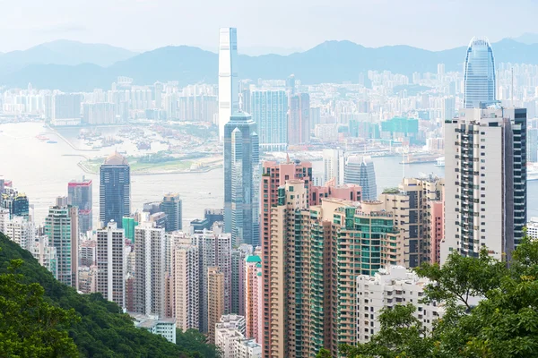 Hong Kong Skyline da Victoria Peak — Foto Stock