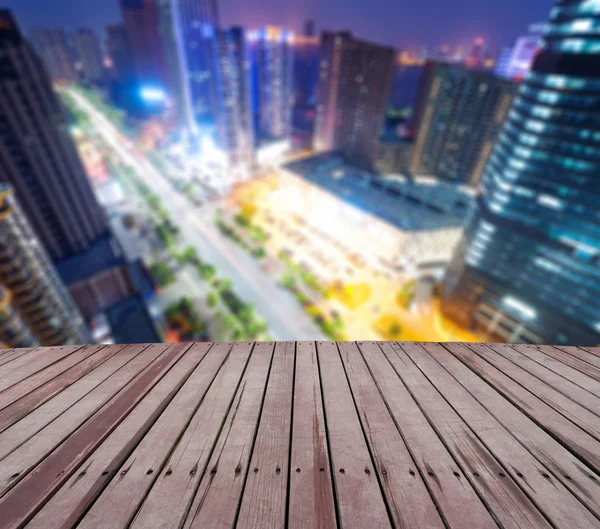 Krajina z Šanghaje v noci — Stock fotografie
