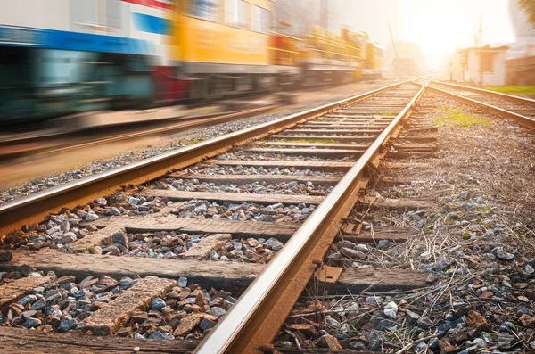 La voie à suivre ferroviaire — Photo