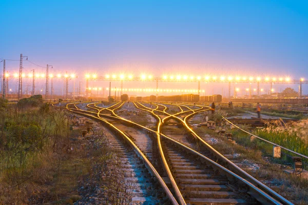 Quai de train de marchandises — Photo