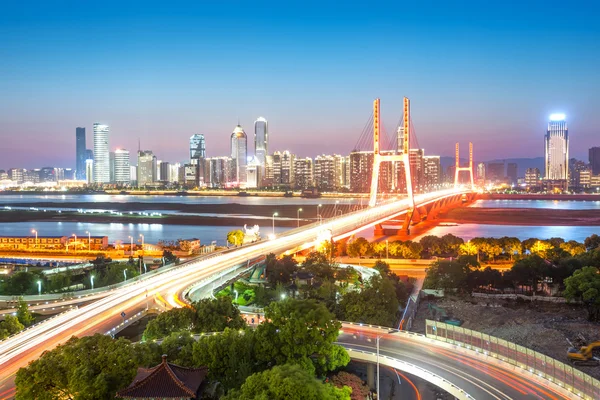 Shanghai interchange overpass and elevated road — Stock Photo, Image