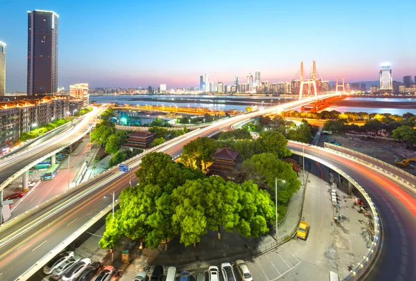 Shanghai interchange overpass and elevated road — Stock Photo, Image