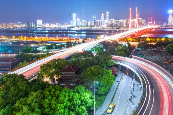 Shanghai interchange overpass and elevated road — Stock Photo, Image