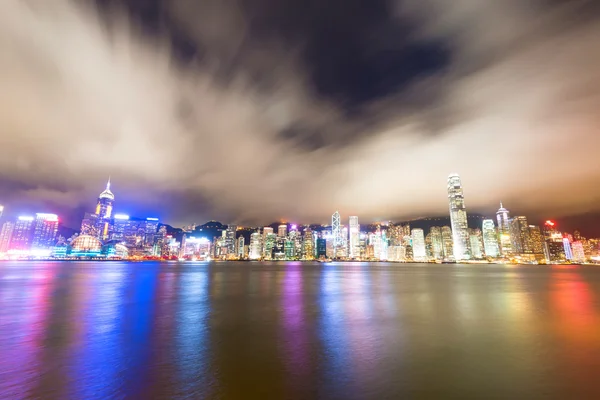 Hong kong cidade à noite — Fotografia de Stock