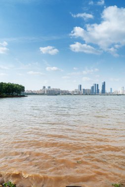 Nanchang 'ın Şehir Sahnesi Yeni Bölge, Jiangxi, Çin