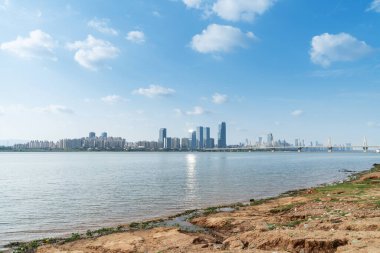 Nanchang 'ın Şehir Sahnesi Yeni Bölge, Jiangxi, Çin