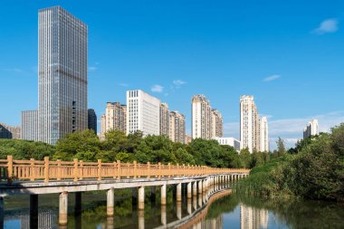 Çin 'deki Lakeside modern ofis binası