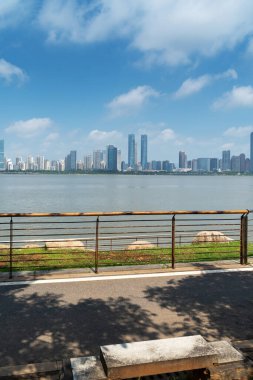 Nanchang 'ın Şehir Sahnesi Yeni Bölge, Jiangxi, Çin