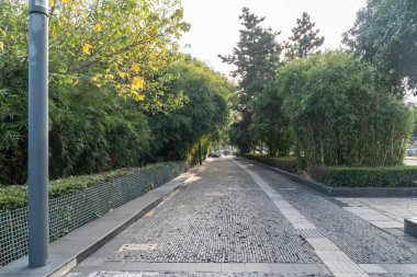 Çin 'deki Şehir Parkı yolu.