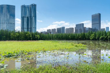 Çin 'deki Lakeside modern ofis binası