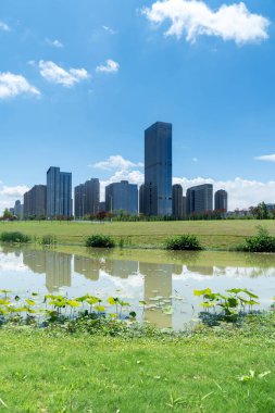 Çin 'deki Lakeside modern ofis binası