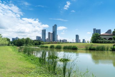 Çin 'deki Lakeside modern ofis binası