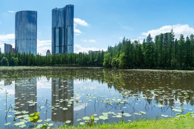 Çin 'deki Lakeside modern ofis binası