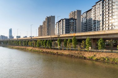 Çin 'deki Lakeside modern ofis binası