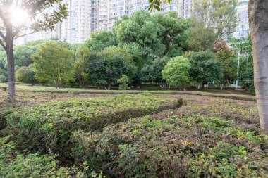 Bahar Parkı ve modern şehir