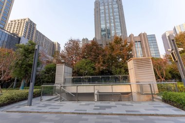 Çin Guangzhou Şehir Plazası, şehir merkezi.