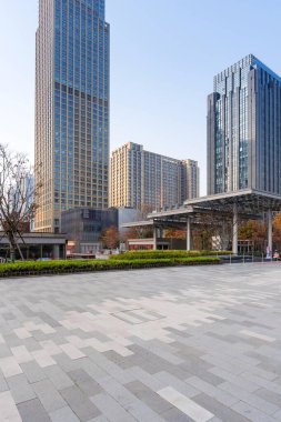 Çin Guangzhou Şehir Plazası, şehir merkezi.