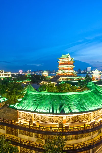 Nanchang tengwang paviljong på natten — Stockfoto