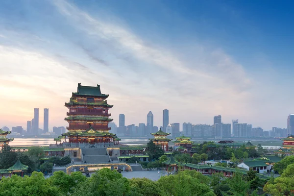 Ancient Chinese architecture Tengwang Pavilion — Zdjęcie stockowe