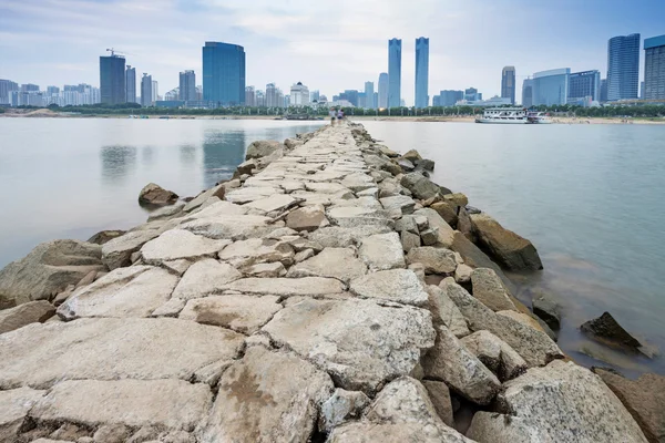 Prachtig uitzicht op het Hong Kong Business Center — Stockfoto