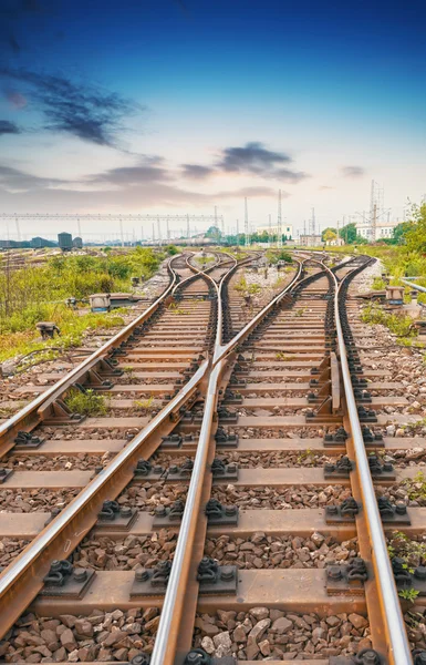 Vägen framåt järnväg — Stockfoto