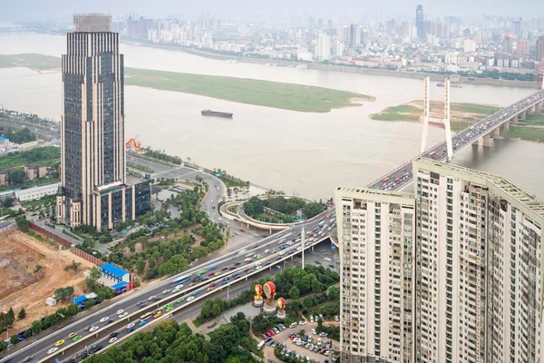 上海高架的路交界处 — 图库照片
