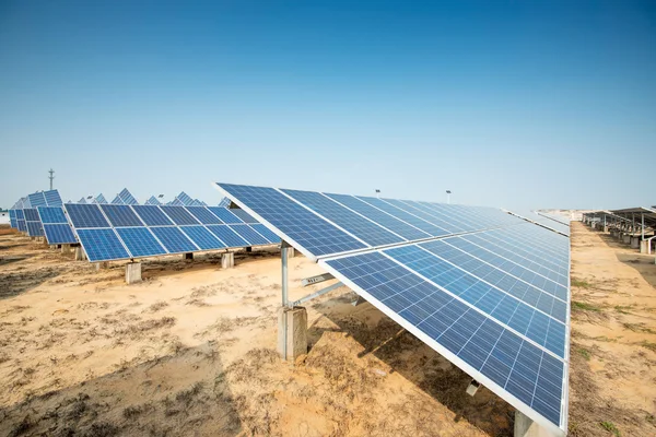 Blue Solar panels — Stock Photo, Image