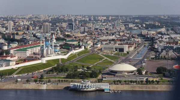 Panorama z Kazaně do vzduchu. — Stock fotografie