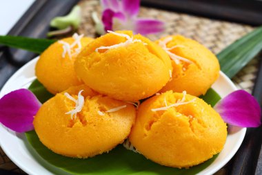 Toddy palm pasta tatlı var.